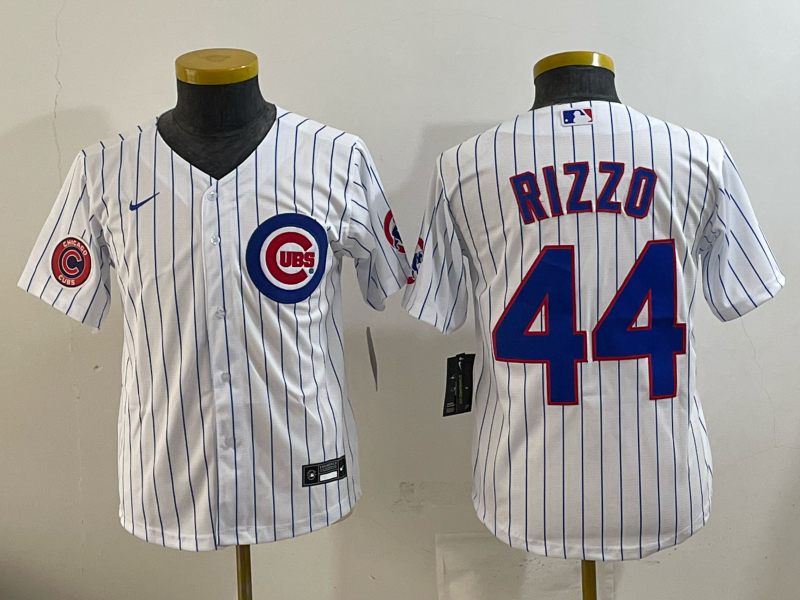 Men Chicago Cubs #44 Rizzo white Nike MLB 2025 jersey->new york yankees->MLB Jersey
